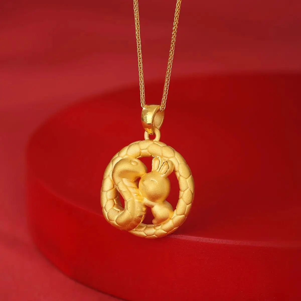 Necklace with the twelve zodiac mascots and guardian deity of the year of birth