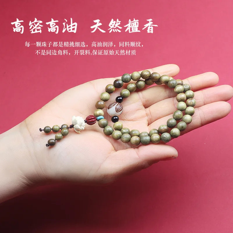 Green sandalwood bracelet