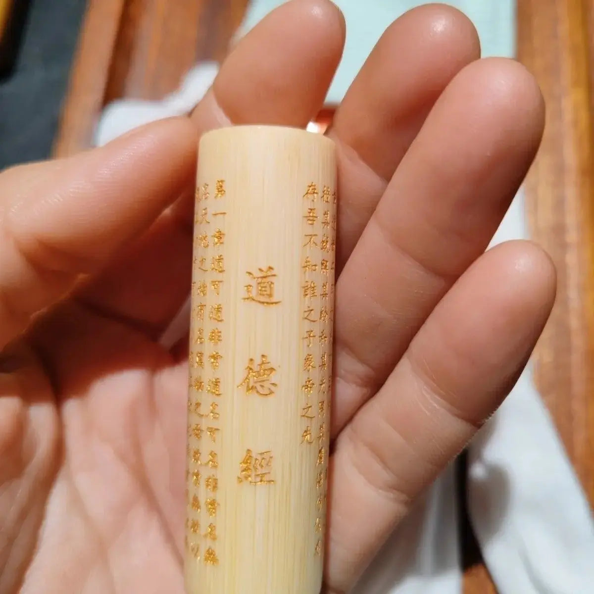 Tao Te Ching Jade Bamboo Bracelet