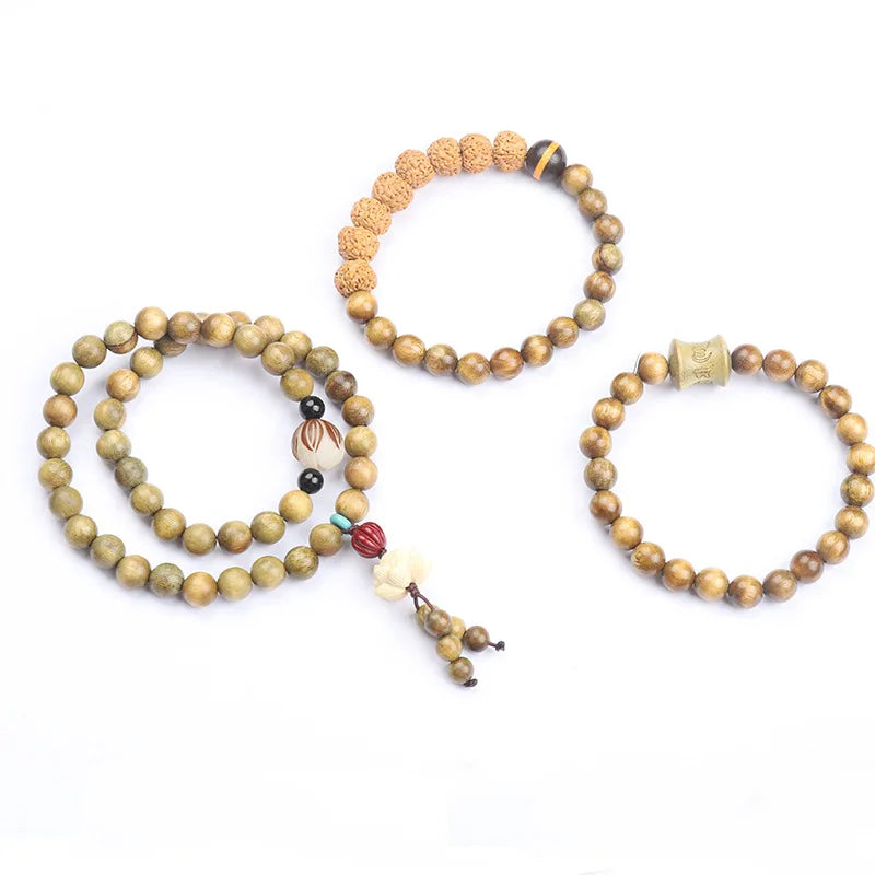 Green sandalwood bracelet