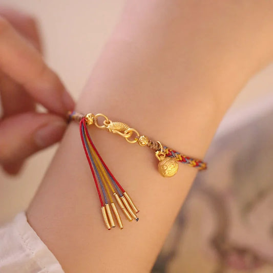 Gold Sky-Devouring Beast Pixiu Fortune-Attracting Pendant