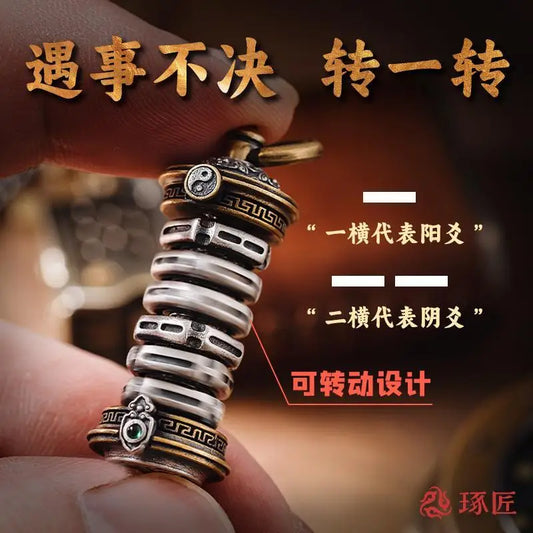 Zhouyi Bagua necklace pendant, Yao fortune-telling charm