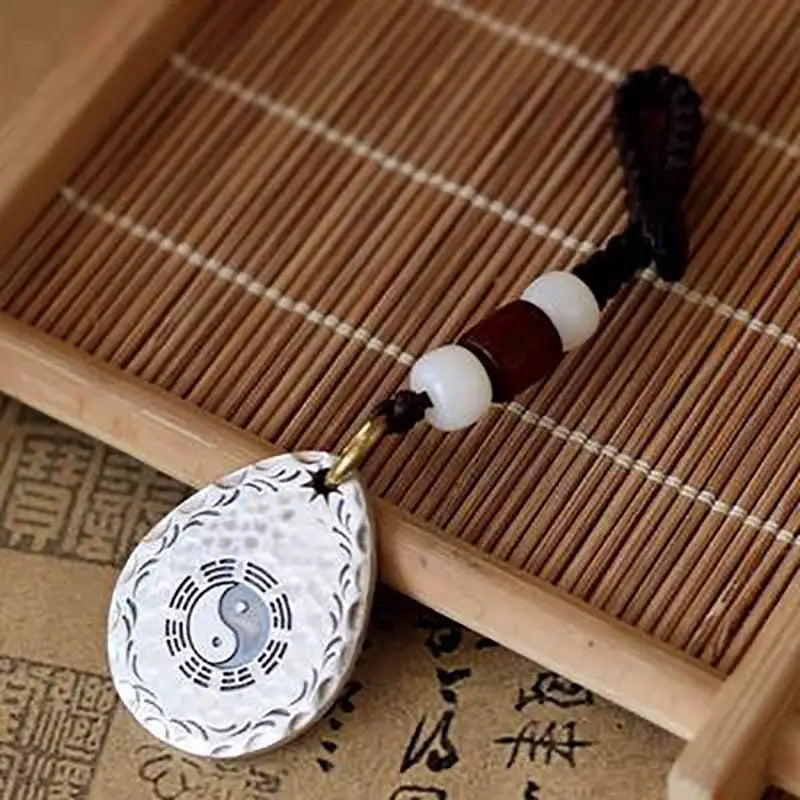 Tai Chi Bagua silver-plated pendant