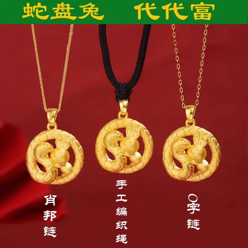 Necklace with the twelve zodiac mascots and guardian deity of the year of birth