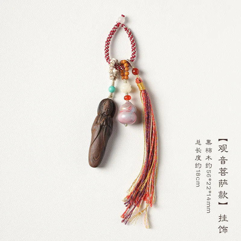 God of Wealth Guanyin Maitreya Buddha Peace Pendant