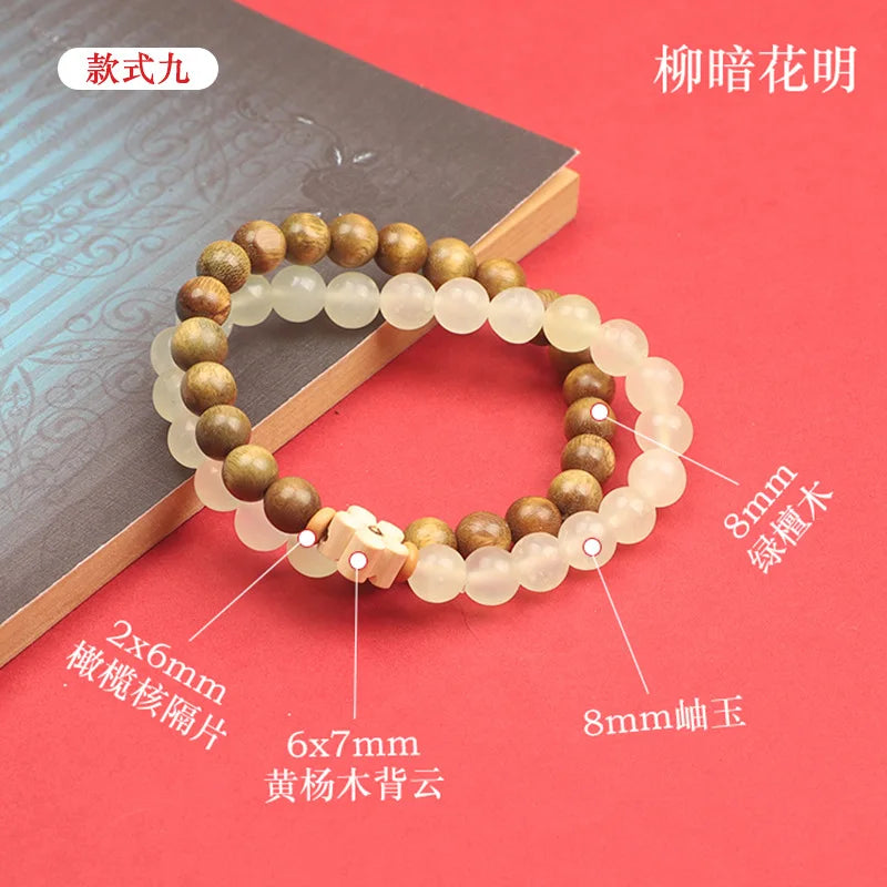 Green sandalwood bracelet