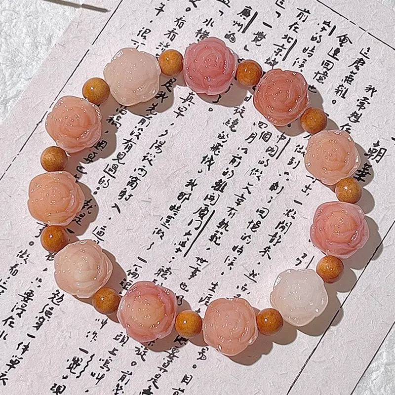 Peach Blossom Koi Bodhi Bracelet