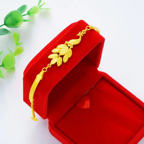 Gold women's bracelet
