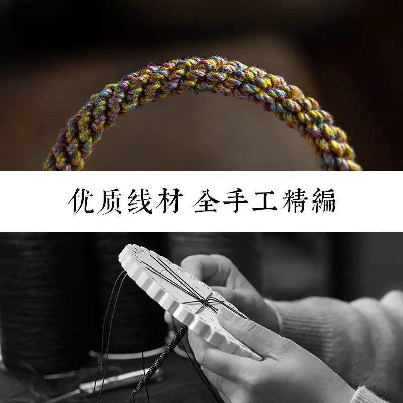 Tibetan bracelet, colorful rope Luoshui lotus corn knot bracelet