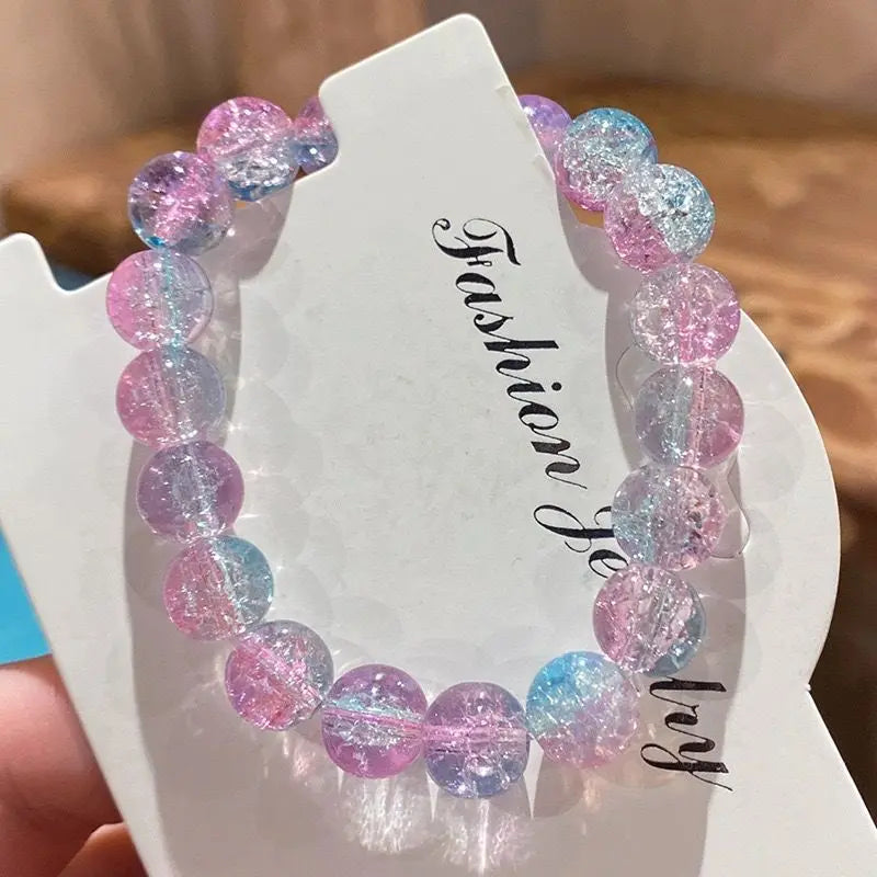 Flying Apsaras Dunhuang Colorful Glass Bracelet