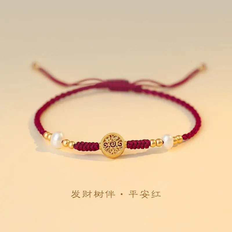 Red zodiac lucky bead bracelet