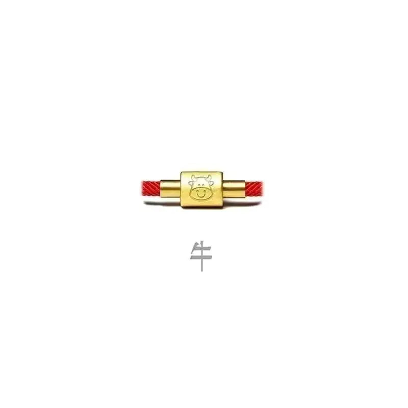 Chinese Zodiac Red String Bracelet - Amulet for the Year of the Zodiac