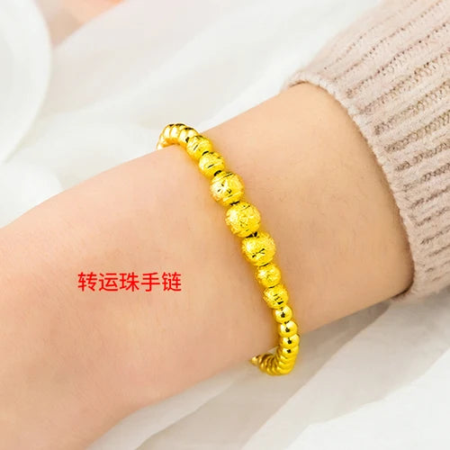 Gold women's bracelet
