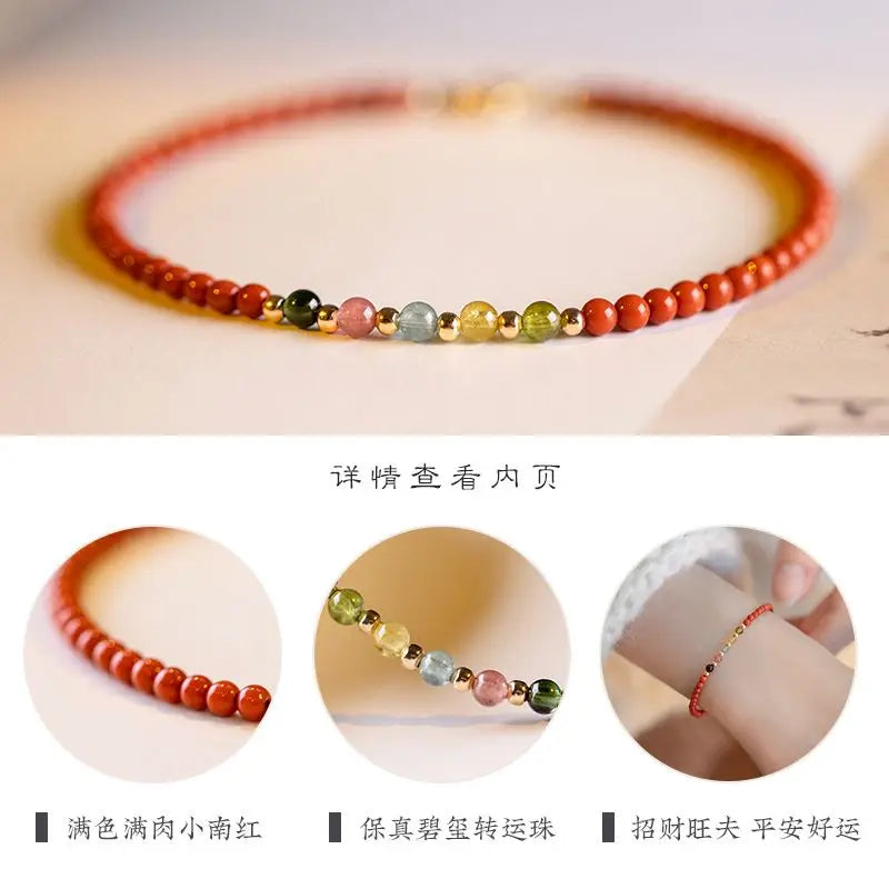 Red agate fortune red bracelet