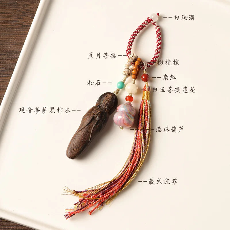God of Wealth Guanyin Maitreya Buddha Peace Pendant