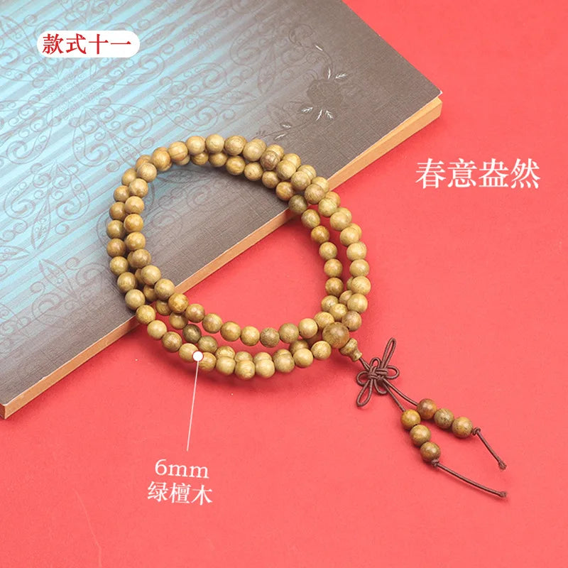 Green sandalwood bracelet