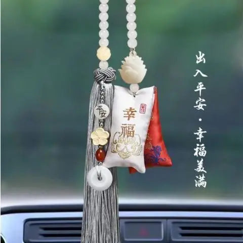 Car sachet tassel pendant