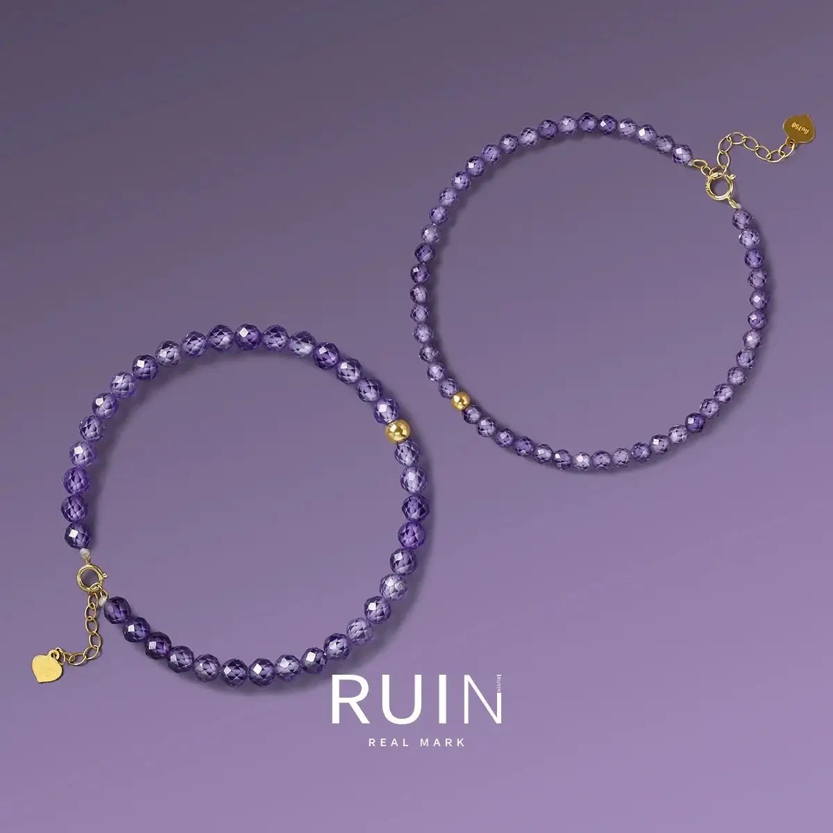 Natural Faceted Light Luxury Amethyst Bracelet for Women Simple and Niche Design Extremely Delicate Jewelry Gift for Girlfriend