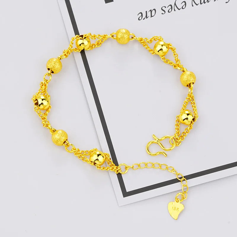Gold women's bracelet