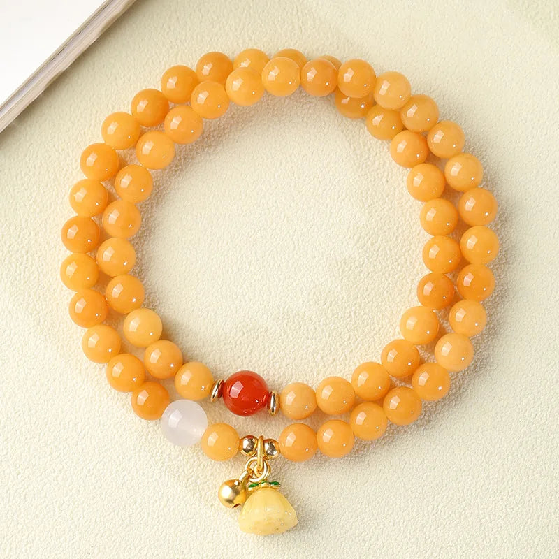 Natural Weathered Bodhi Root Bracelet Original Design Men's and Women's Double Circle Hand String Wen Play Buddha Beads Rosary