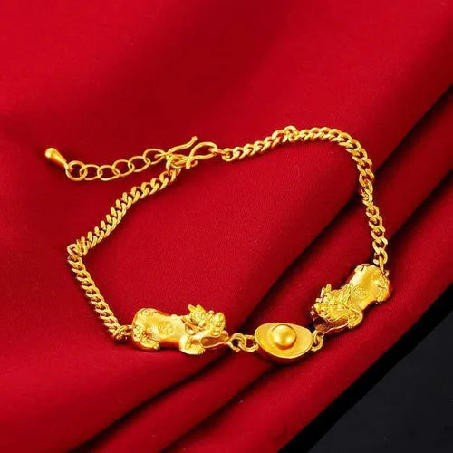 Gold women's bracelet