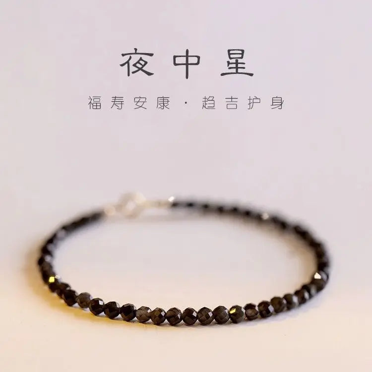 Natural Faceted Light Luxury Amethyst Bracelet for Women Simple and Niche Design Extremely Delicate Jewelry Gift for Girlfriend