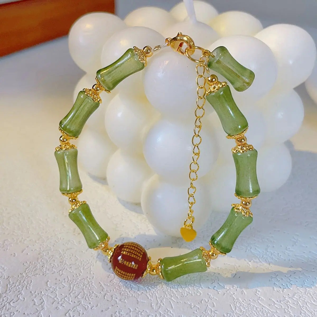 Flying Apsaras Dunhuang Colorful Glass Bracelet