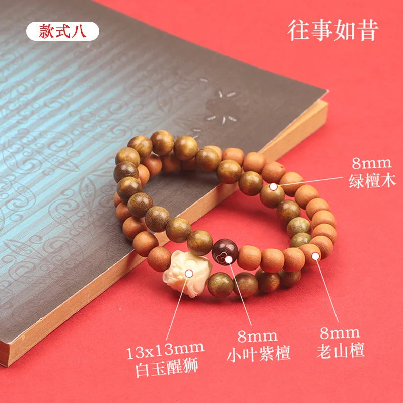 Green sandalwood bracelet