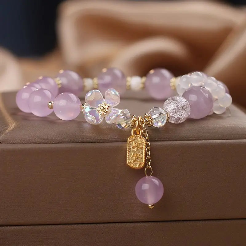 Fresh Crystal Agate Beaded Bracelet