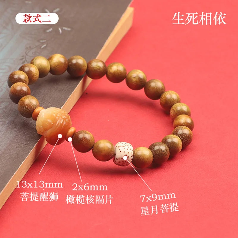 Green sandalwood bracelet