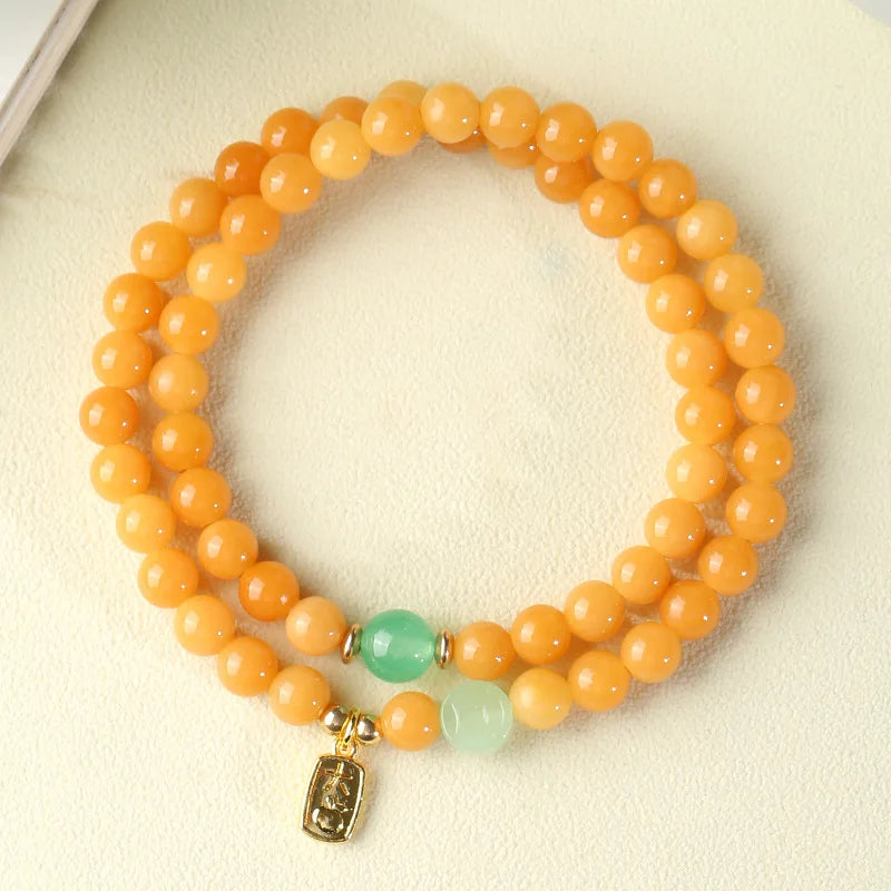 Natural Weathered Bodhi Root Bracelet Original Design Men's and Women's Double Circle Hand String Wen Play Buddha Beads Rosary