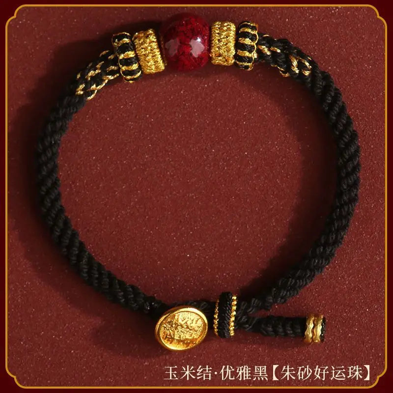 Diamond knot red rope for men and women - good luck and great fortune