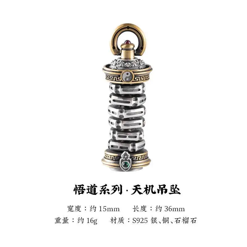 Zhouyi Bagua necklace pendant, Yao fortune-telling charm