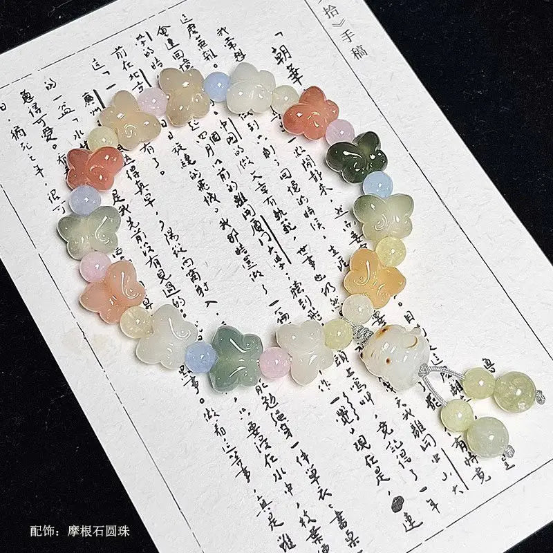 Peach Blossom Koi Bodhi Bracelet