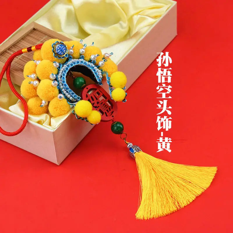 Beijing opera headdresses and traditional handicrafts