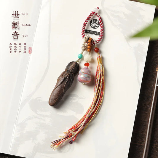 God of Wealth Guanyin Maitreya Buddha Peace Pendant
