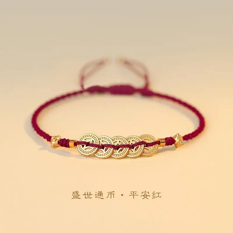 Red zodiac lucky bead bracelet