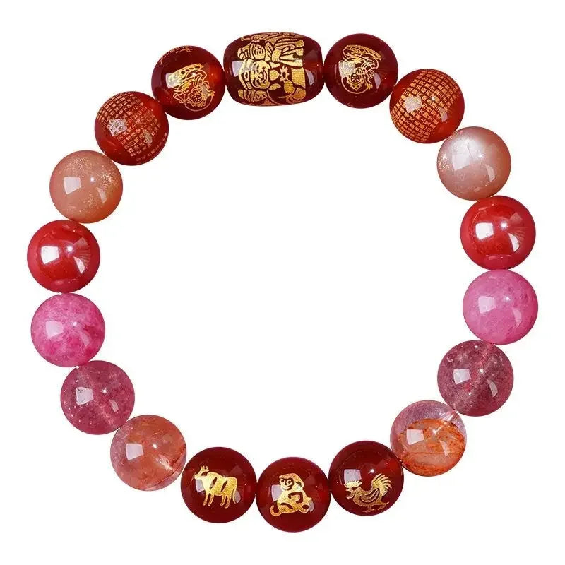 2025 Year of the Snake Sanliuhe Bracelet - Transcend Tai Sui, the God of Wealth