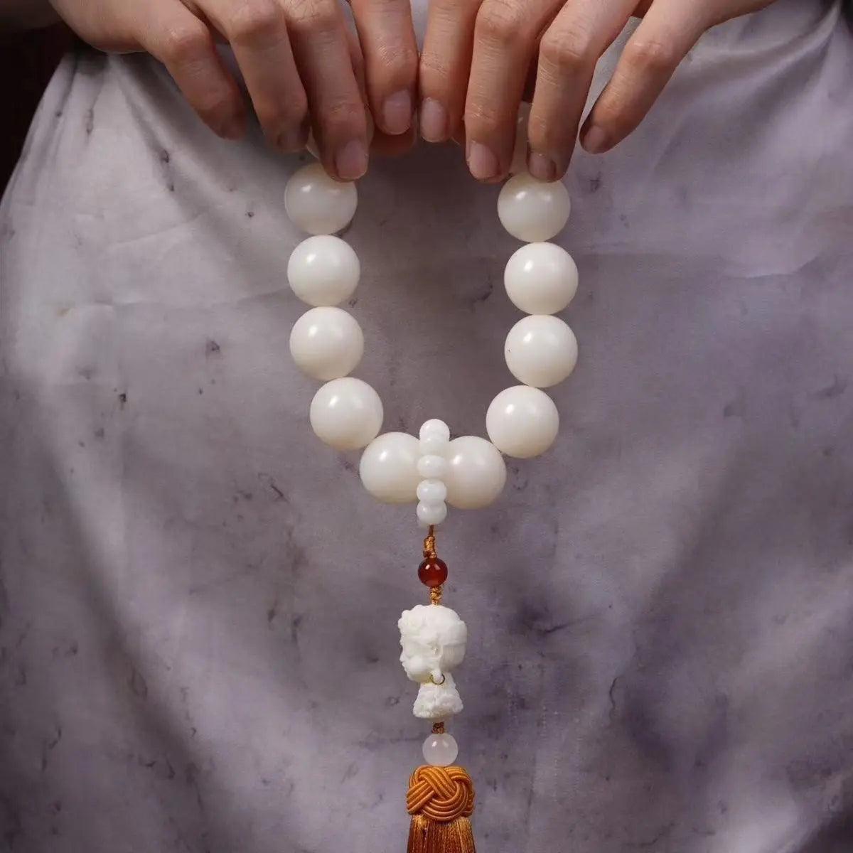 White Jade Bodhi Bracelet-Blessing Bracelet
