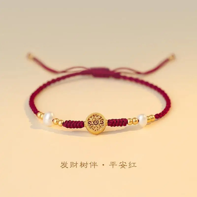 Red zodiac lucky bead bracelet