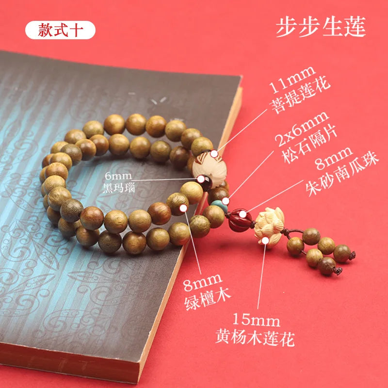 Green sandalwood bracelet