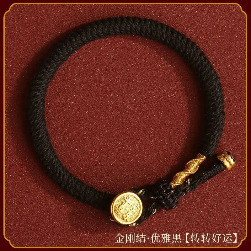 Diamond knot red rope for men and women - good luck and great fortune