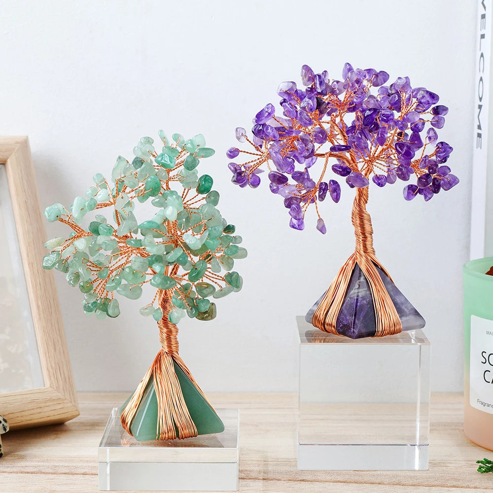 Natural Rose Quartz Money Tree