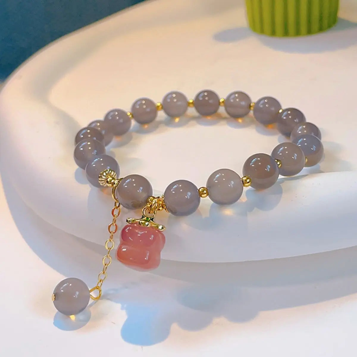 Flying Apsaras Dunhuang Colorful Glass Bracelet