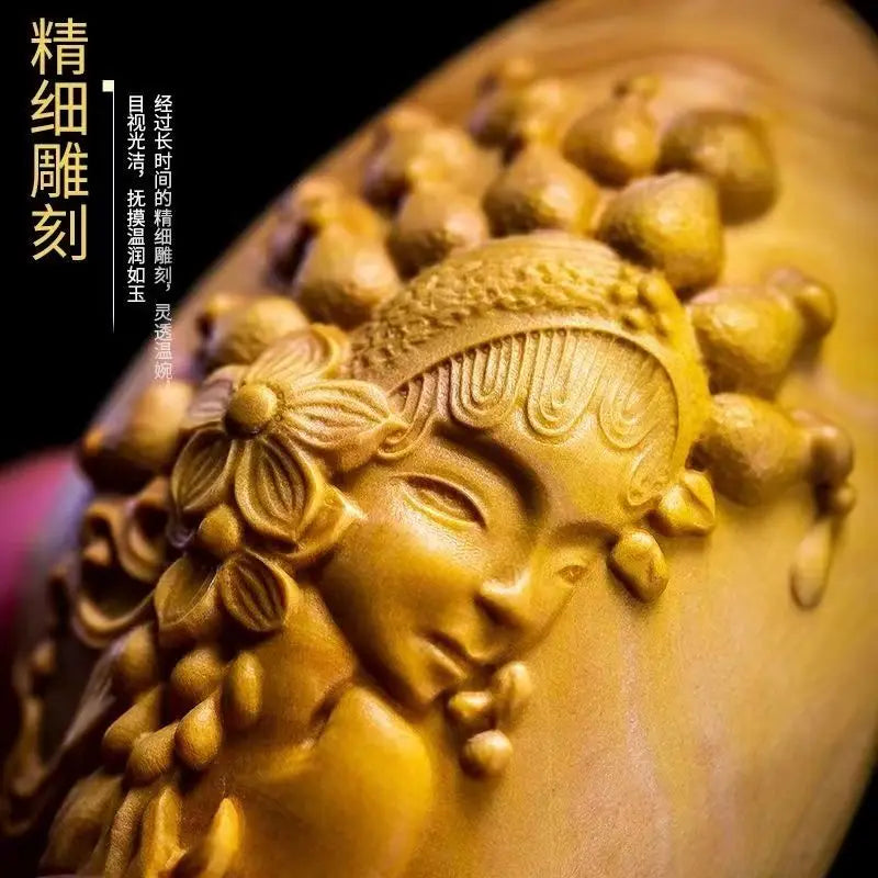 Boxwood carving pendant