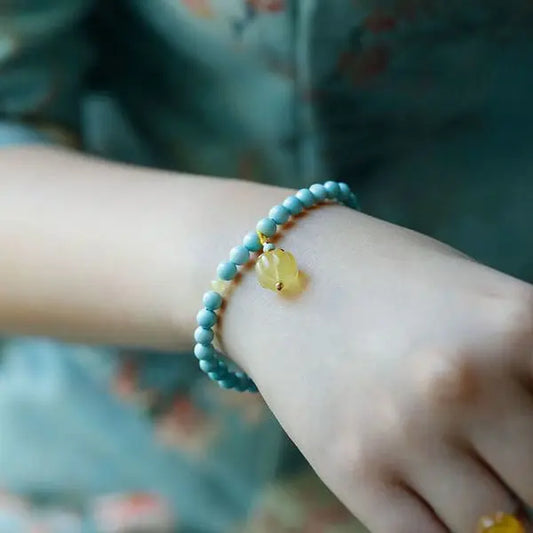 High Porcelain Blue Turquoise Bracelet