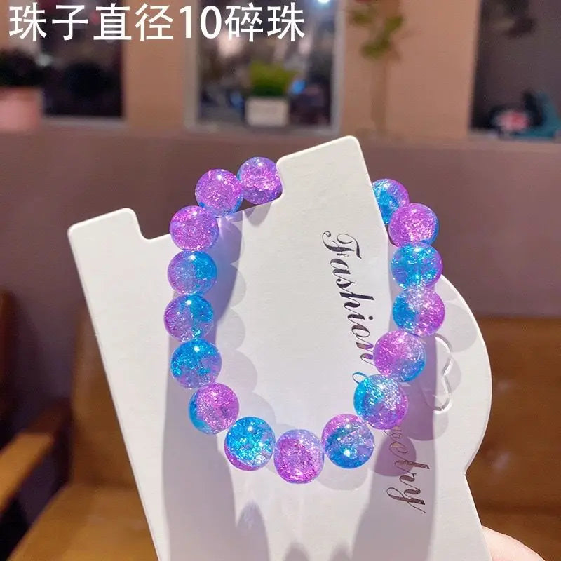 Flying Apsaras Dunhuang Colorful Glass Bracelet
