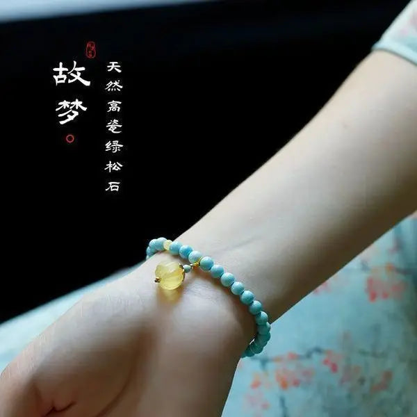High Porcelain Blue Turquoise Bracelet