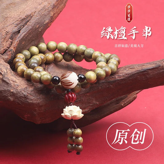 Green sandalwood bracelet