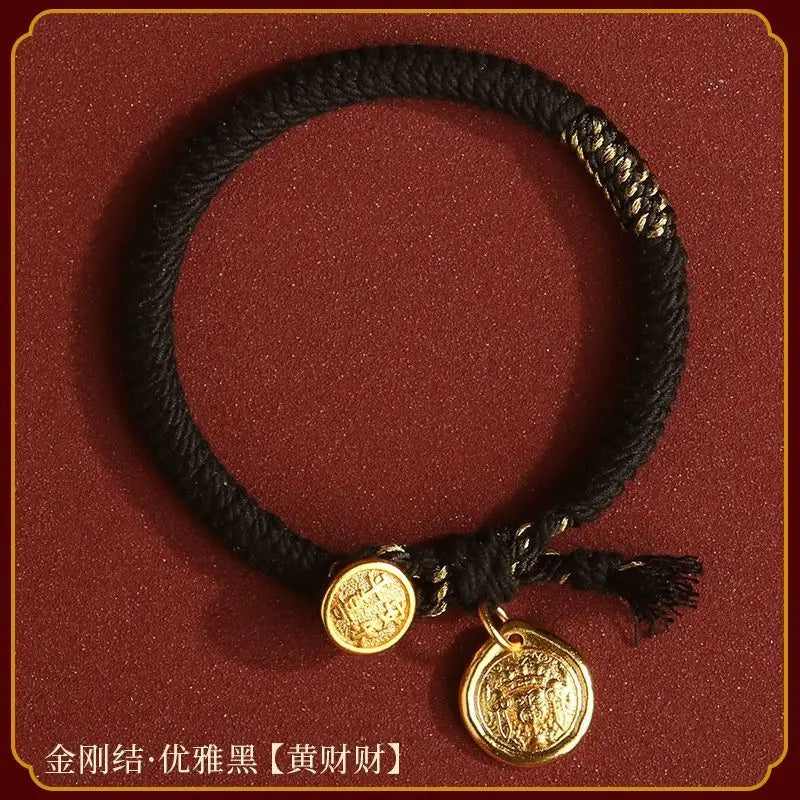 Diamond knot red rope for men and women - good luck and great fortune